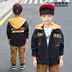 OGTO OGATU 2020 MỚI SPRING ĐẦM TRẺ EM Jacket Hàn Quốc phiên bản BOYS BLACK FASHION Casual DÀI SLEEVE BUMP COLOR. 