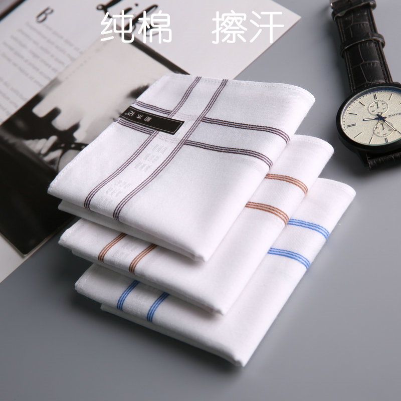 And wood notes green handkerfuk pure cotton carry-on high end men's ancient windy handkeratine wiping sweat 2021 New pint of gifts