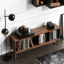 Simple TV cabinet Full solid wood TV cabinet Modern simple small apartment living room locker Nordic environmental protection cabinet