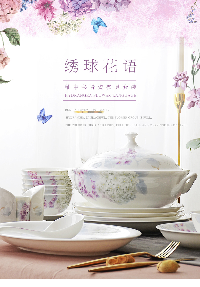 Uh guano porcelain ipads porcelain tableware ceramics countries suit dishes suit household of Chinese style of silk says gift box