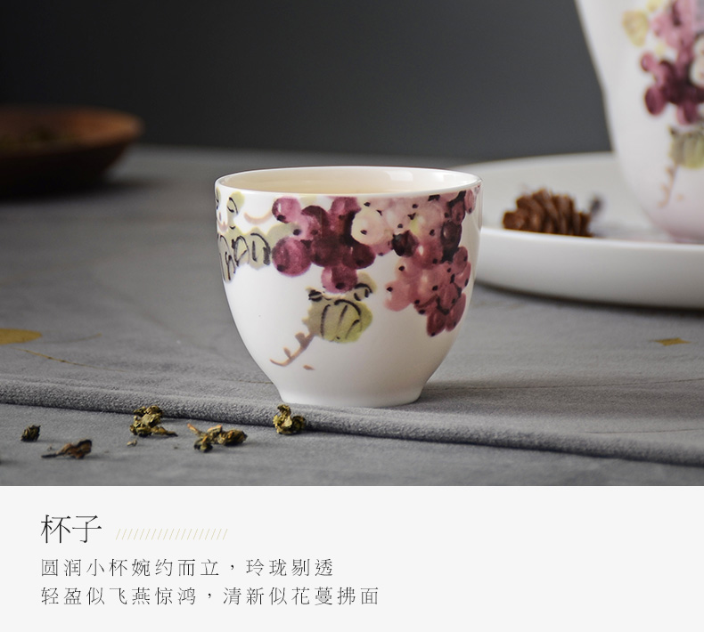 Hua guang ceramics of autumn ipads China tea set suit kung fu tea set gift box to recognize Chinese tea set 6 piece