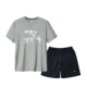 Anta sport suit nam 2019 mùa hè mới quần short áo thun ngắn tay thể thao nam chạy bộ thể dục - Thể thao sau bộ thể thao adidas