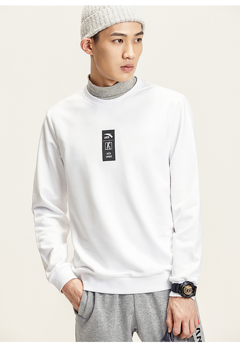 Anta Turtleneck Sweater Men 2019 Spring Simple Casual Áo len thể thao thời trang Xu hướng áo thun mới - Thể thao lông cừu / jumper áo cổ lọ tay dài