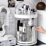 Косметическая настольная акриловая коробка для хранения, прозрачная помада для ухода за кожей, водостойкие духи