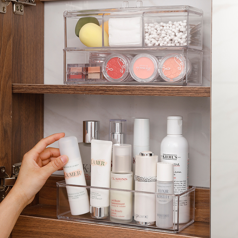 Mirror Cabinet Cosmetics Storage Box Bathroom Vanity Storage Box Household Mask Lipstick Skincare Organizer Box Mirror Cabinet Cosmetics Storage Box Bathroom Vanity Storage Box Household Mask Lipstick Skincare Organizer Box