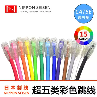 Daily line NIPPON Super Five network cable environmental protection jumper can be customized CAT5e 100 trillion pure copper color network route