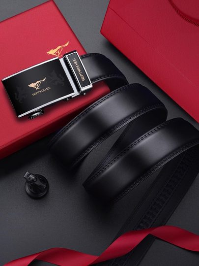 Regalo de cumpleaños de Año Nuevo para papá y niños, regalo de aniversario para mi novio, práctico cinturón y caja de regalo para afeitadora como sorpresa.