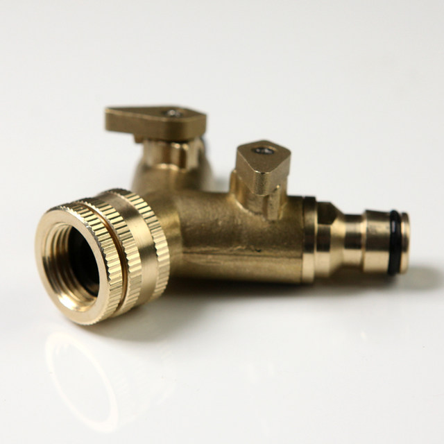 ເຄື່ອງຊັກຜ້າ Shuaibet faucet connector 1/2 with valve water diverter car wash water gun quick connector faucet