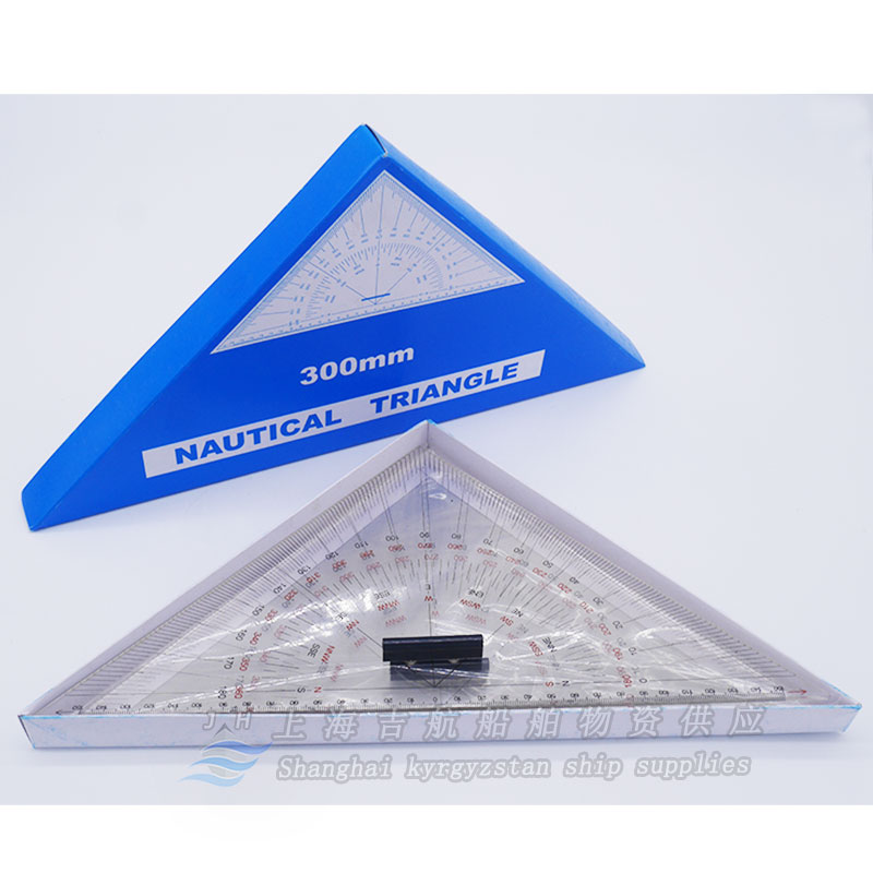 IMPA371008 marine chart nautical drawing ranging teaching engineering design large number triangular plate ruler 300mm