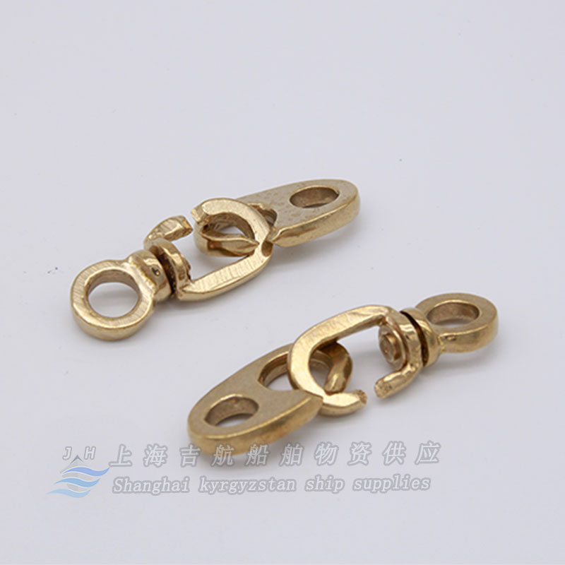 IMPA371581 Marine safety copper flag lifting hook buckle hook Complete set of flag raising copper hook flag buckle pulley car