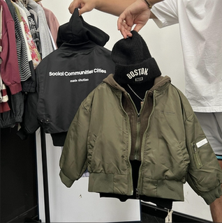 Boys' Jacket, Autumn and Winter 2025 New Style, Padded Children's Boys' Winter Thickened Cotton Jacket, Baseball Jacket, Cool and Trendy