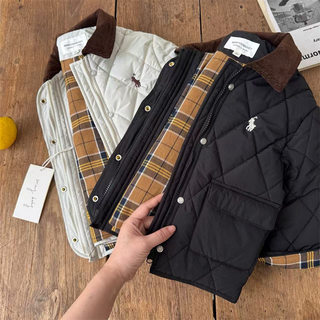 Cotton Jacket for Boys 2025 New Style Cotton Coat Autumn and Winter Baby Padded Jacket Winter Clothing Trendy Cool Handsome Boy