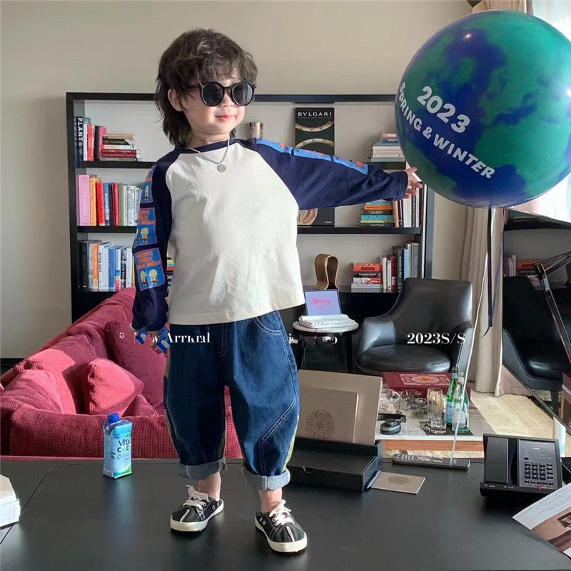 Футболка для мальчиков, осенний детский лонгслив, детское хлопковое базовое приятное телу термобелье, детская одежда OTHER / Other 