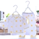 Quần áo sơ sinh nhà sư quần áo 0-3 tháng 6 mùa thu và mùa đông đồ lót trẻ em cotton sơ sinh quần áo mùa thu cho bé áo kiểu cho be gái