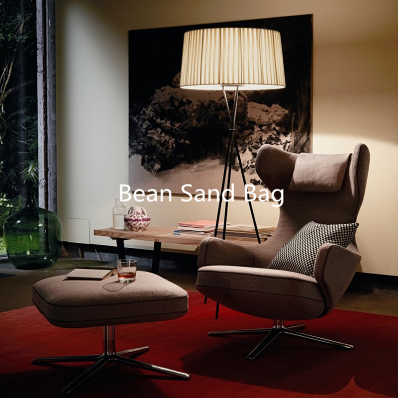 Bean Paste Nanì Small Armchair Designer Model Room Hotel Leisure Chair Villa Leisure Chair