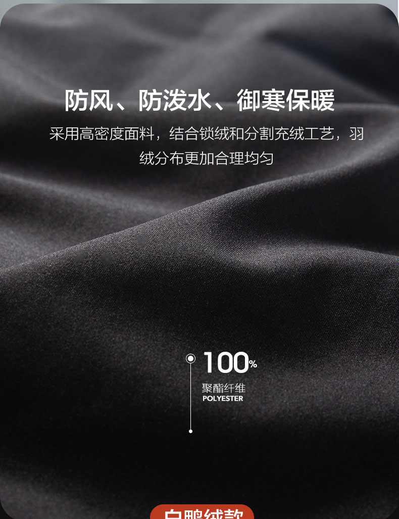 反季好价 雪中飞 男士 90白鸭绒 休闲羽绒长裤 图2