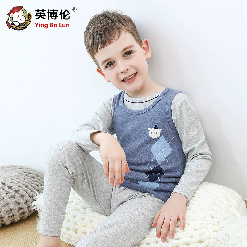 英博伦 Winter children's keep warm base vest for boys, children's clothing