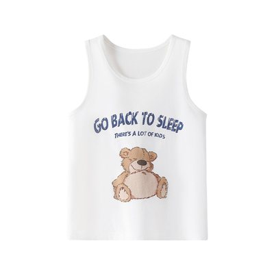 Ying Bo Lun Kids Vest Summer Pure Cotton Thin Boy Girl Baby Kids Boys Girls Underwear Outerwear — 7