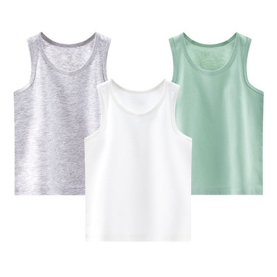Ying Bo Lun Pure Cotton Kids Children's Summer Vest — 5