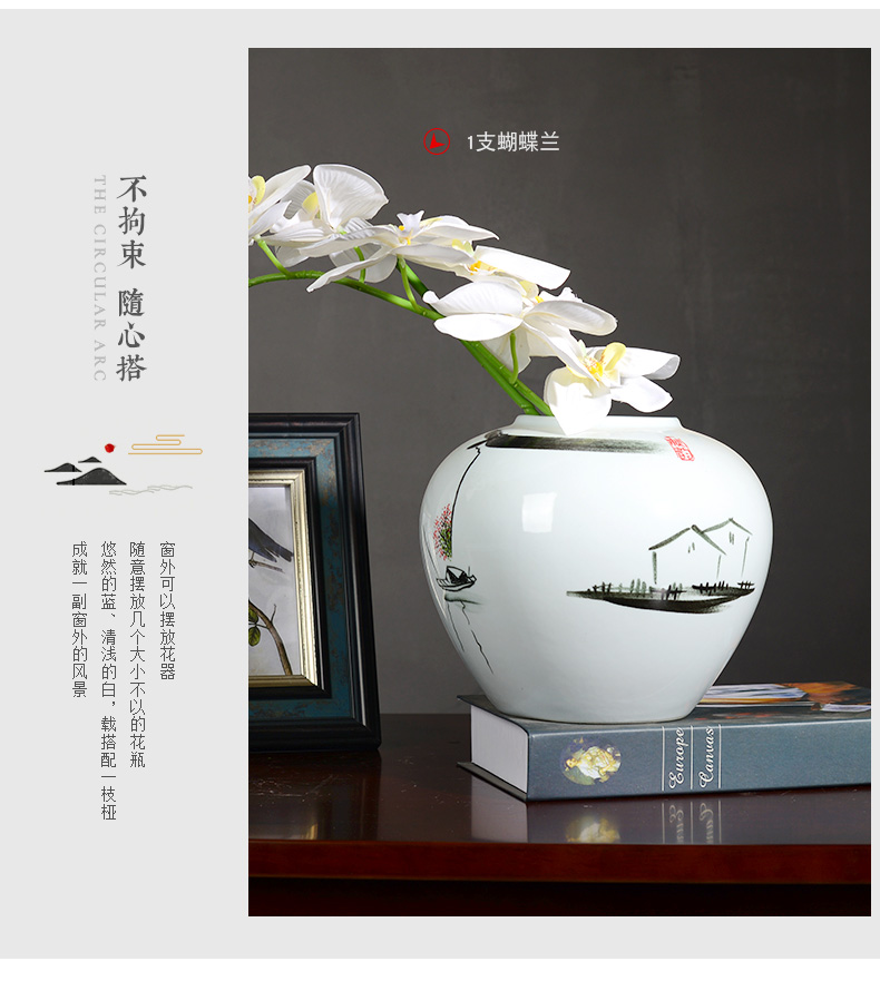 Household hand - made ceramic vase decoration decoration creative I and contracted sitting room ark, TV ark, furnishing articles