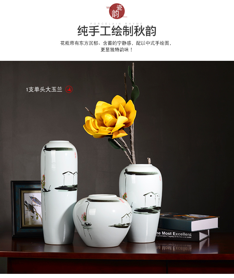 Household hand - made ceramic vase decoration decoration creative I and contracted sitting room ark, TV ark, furnishing articles