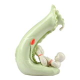 [Два маленьких предположения] Имитация нефрита лотоса листья вазы пара подарки подарки домашняя гостиная