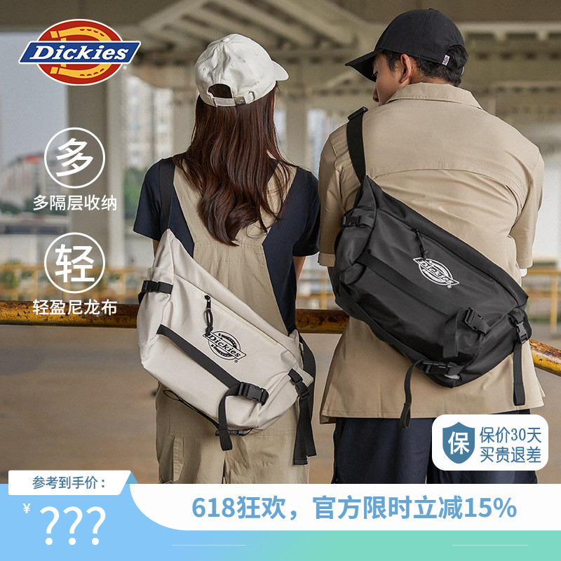 Dickies Large-Capacity Single-Shoulder Crossbody Messenger Bag for Men and Women, Suitable for Commuting, Travel, Outdoor Cycling, Functional Style 2026 Dickies Large-Capacity Single-Shoulder Crossbody Messenger Bag for Men and Women, Suitable for Commuting, Travel, Outdoor Cycling, Functional Style 2026