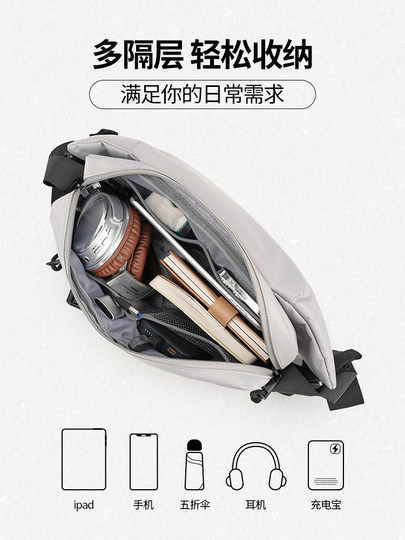 Dickies单肩斜挎通勤大容量骑行运动男士单肩机能风潮牌腰胸包25