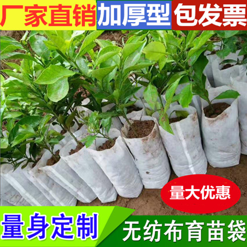 Degradatable container disposable flower pot nonwoven fabric nutritional bag thickening planting bag white nutritional mantle