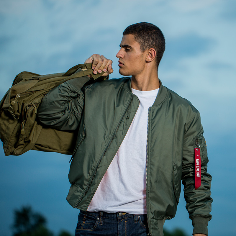 Dragon's Tooth MA-1 Flying Jacket Male Ma1 Pilot Jacket Male Military Fan Jacket Male Iron Blood