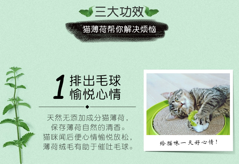 Youlang catnip mèo cỏ mèo đồ ăn nhẹ mèo ăn nhẹ bóng tóc mèo mèo bạc hà phấn khởi 230ml - Đồ ăn nhẹ cho mèo