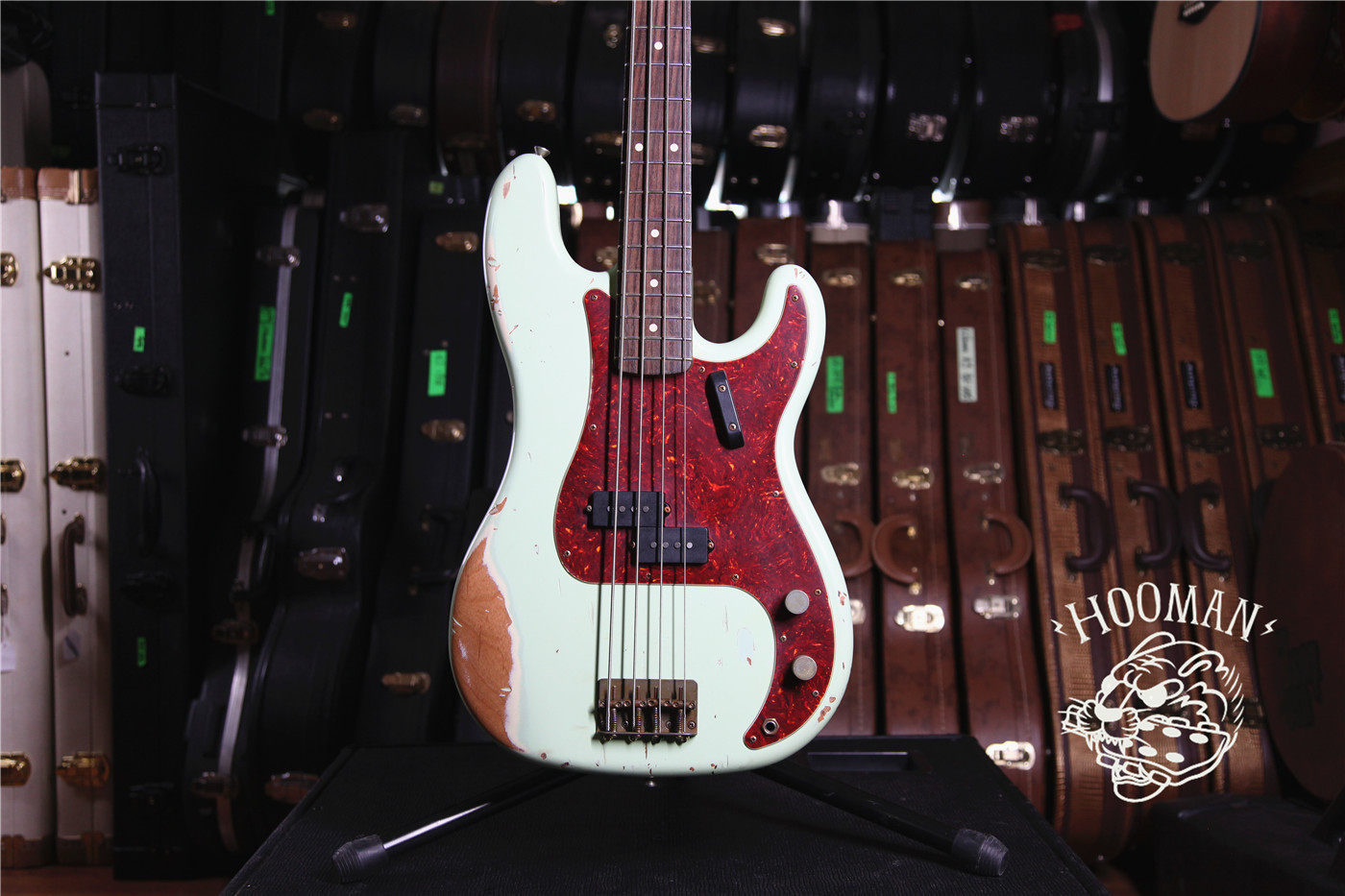 Nash Guitar Precision Bass 1963 Surf Green Tool Color