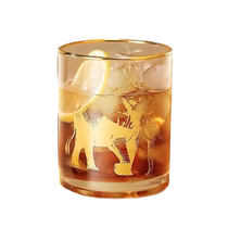 (Exclusive for live broadcast) Wu Biological Gold Elephant Glass Cup Womens Water Cup Home