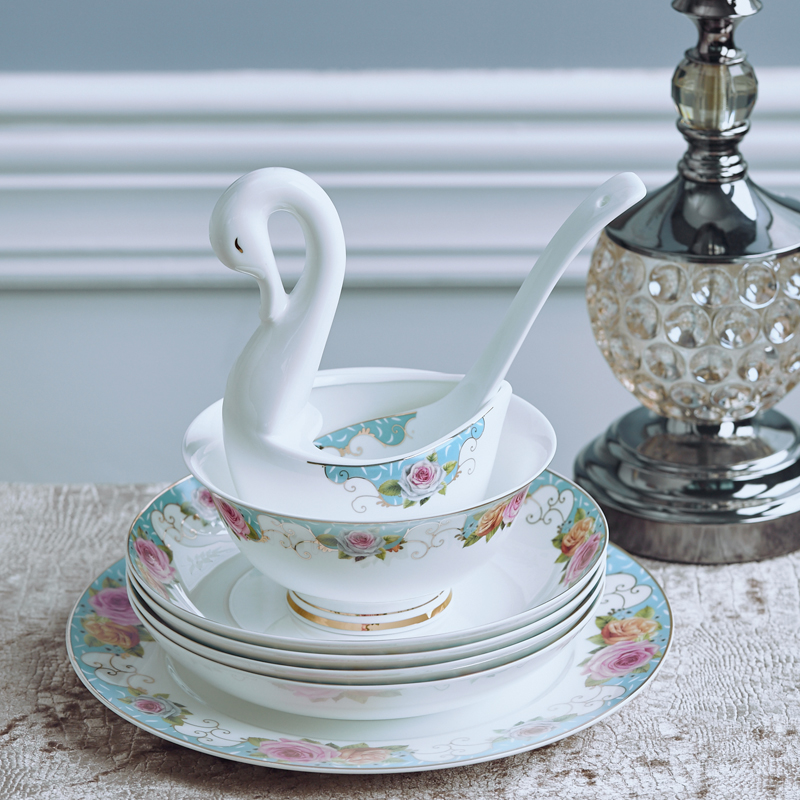 Far industry - dishes suit high - grade ipads China tableware suit of jingdezhen ceramics dishes suit household gifts