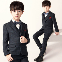 Childrens suit suit boys flower dress piano clothes in the big childs Han Edition Suit Costume Autumn Winter