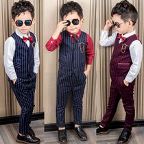 Small flower boy dress boy autumn wedding handsome childrens suit suit for the 2018 new Han edition