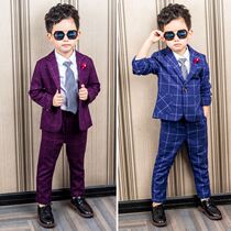 Boy suit 2018 new flower boy dress boy handsome three - piece childrens suit for boys suit