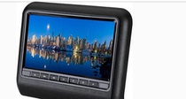 New car 9 inch HD suspension car headrest DVD display hanging pillow with USB SD plug-in cartoon type
