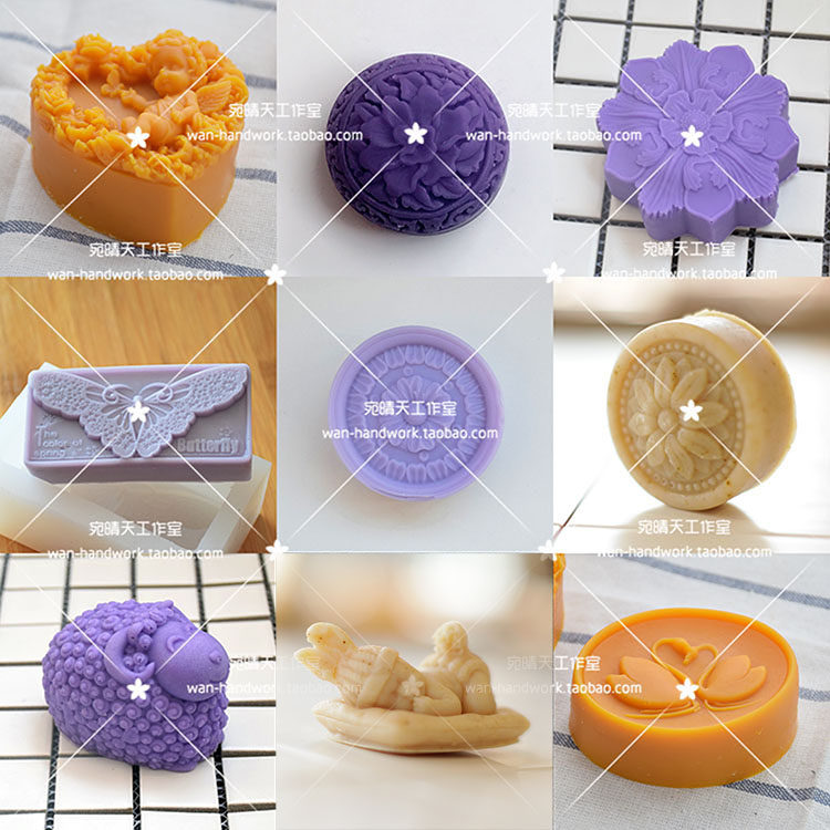 Silicone mold Silicone mold Hand-made mold output quantity 100 grams combination of three