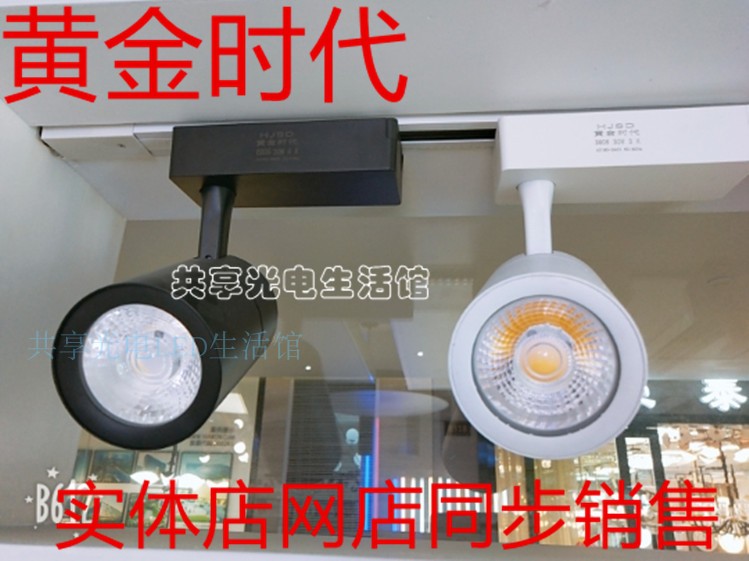 Golden Age LED rail spotlights Crystal series COB light source 20w30W35w matte aluminum crystal chip