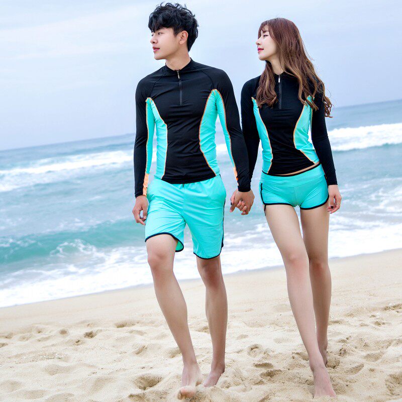 Couple swimsuit pants beach pants speed dry 50% men and women shorts casual diving pants jellyfish swimming seaside clear cabin