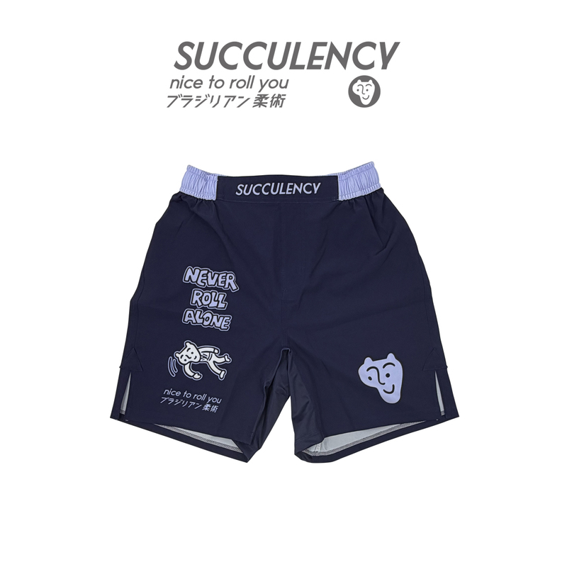 Succulency-Never Roll Alone Jiu-Jitsu Training Shorts/Fighting Training/Sports Quick-Drying