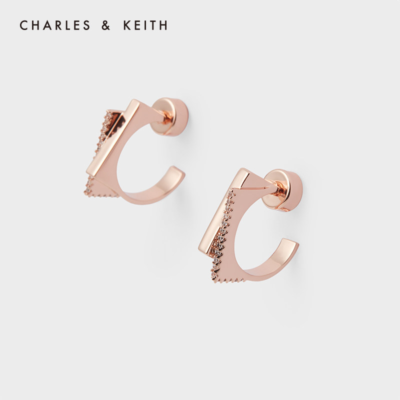 CHARLES & KEITH ACCESSORIES CK5-42120260 SEMI-PRECIOUS STONE WOMEN's FASHION EARRINGS