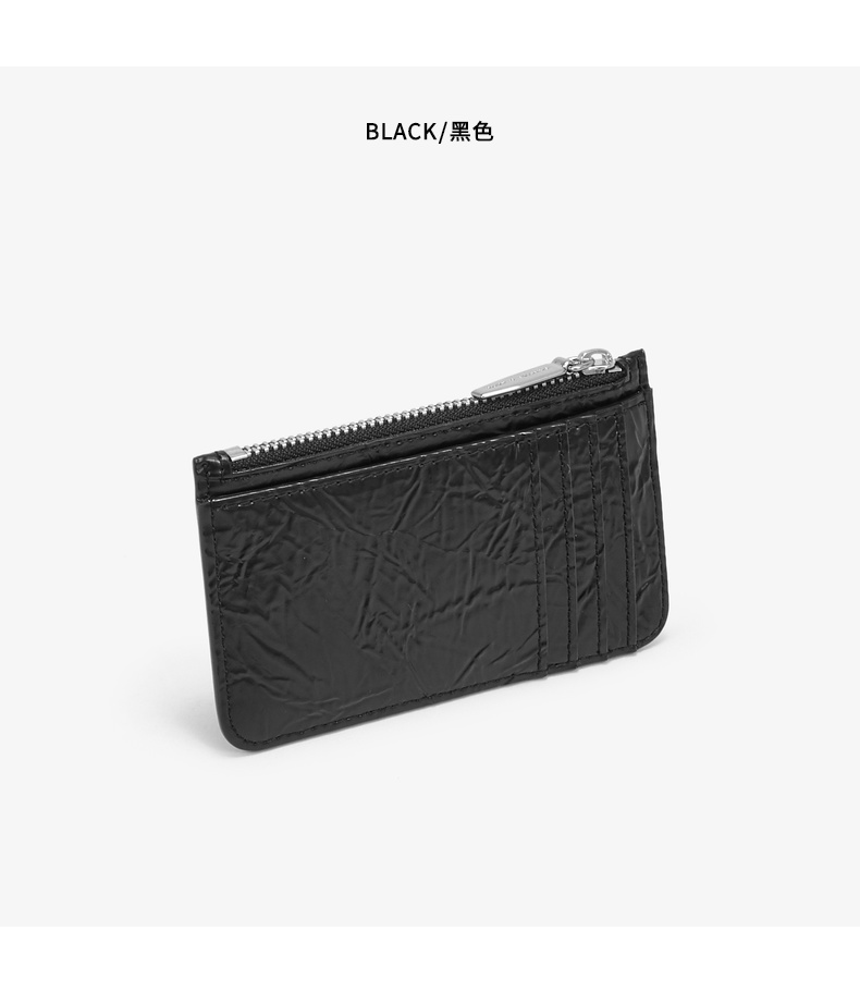 CHARLES & KEITH2019 mùa thu mới CK6-51200001-2 xếp li trang trí thẻ ví nữ - Ví tiền ví juno