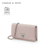 Следующая Чарльз и Кит Элегантная цепная сумка CK2-70160078 Детский порошок ромб.