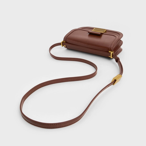 CHARLES&KEITH Летняя женская сумка CK2-80782444 антикварная металлическая пряжка через плечо подмышка сумка тофу сумка