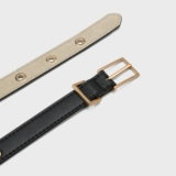 CHARLES&KEITH Легко подходящие аксессуары. CK4-32250225 женский однотонный тонкий ремень с металлической квадратной пряжкой