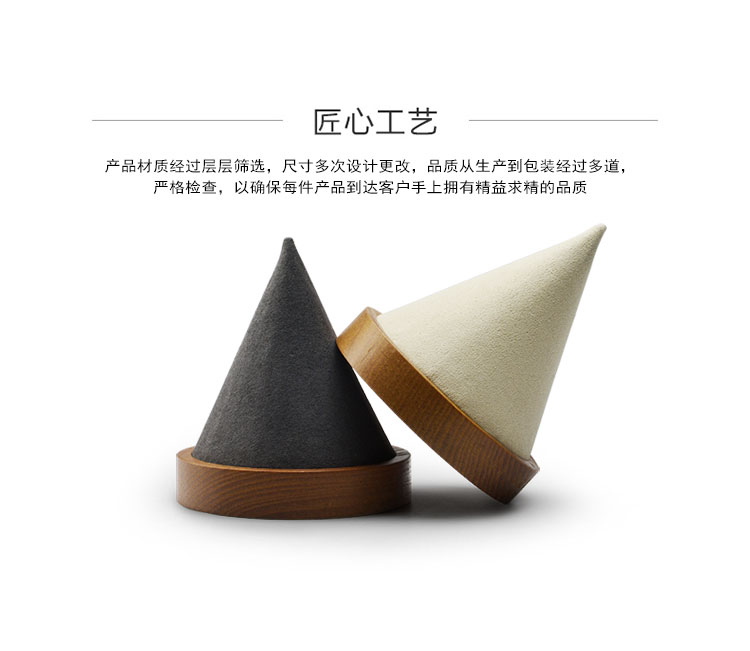 Fanxi FANXI Trang sức Hiển thị Đứng Sáng tạo Xi lanh Gỗ rắn Nhật Bản và Hàn Quốc Series Vòng đeo tay Khung cửa sổ Hiển thị Đạo cụ - Vòng đeo tay Cuff tỳ hưu vàng