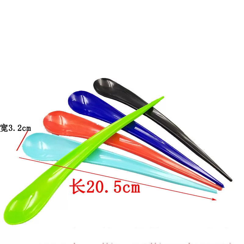 Green plastic tableware for commercial use drop-shaped