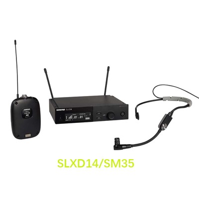 Shure SLXD14 SM35 WL93 Digital Wireless Lavalier Wearing Microphone Stage Presentation